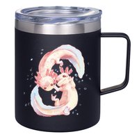Axolotl Ying Yang 12oz Stainless Steel Coffee Mug