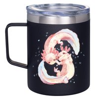 Axolotl Ying Yang 12oz Stainless Steel Coffee Mug