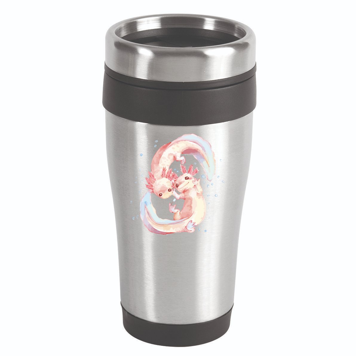Axolotl Ying Yang 16oz Travel Tumbler