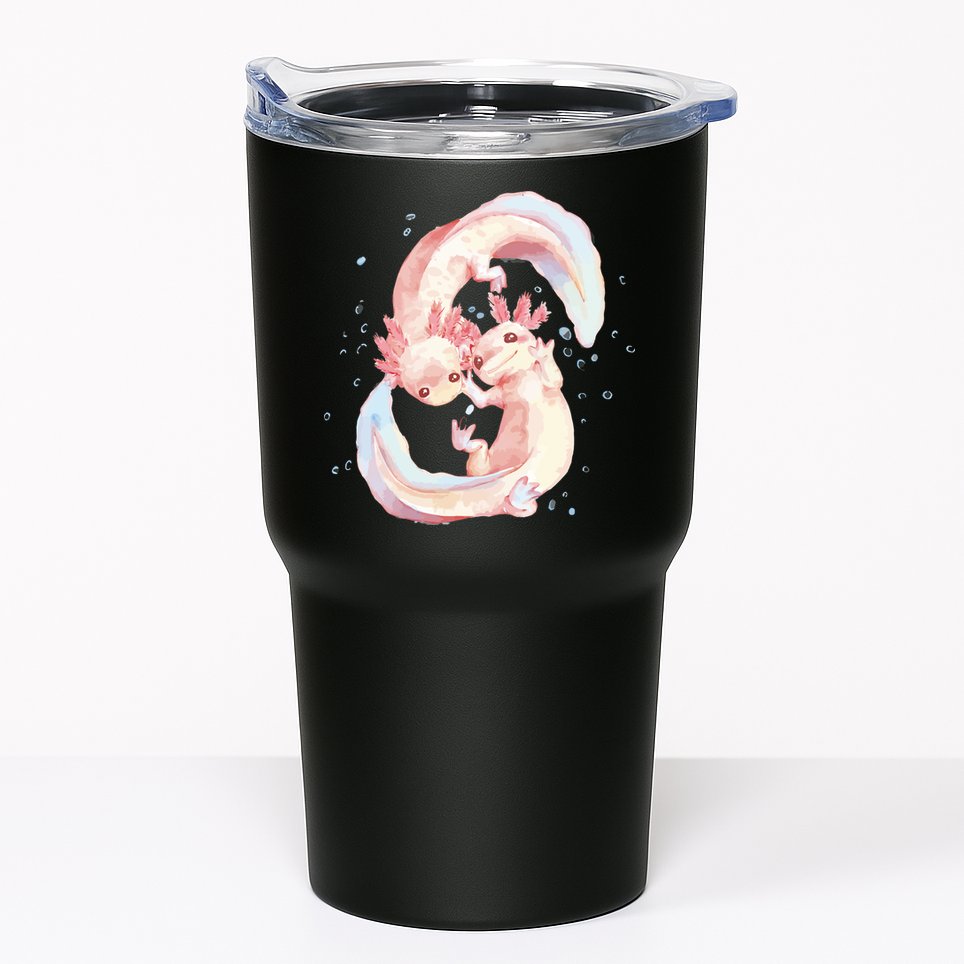 Axolotl Ying Yang Tumbler
