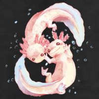 Axolotl Ying Yang Trucker Hat