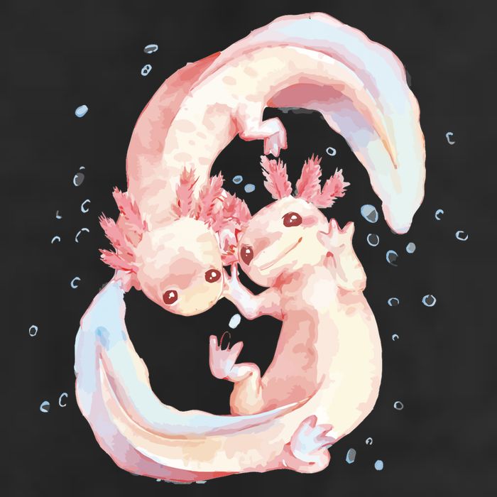 Axolotl Ying Yang Trucker Hat