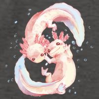 Axolotl Ying Yang Vector Backpack