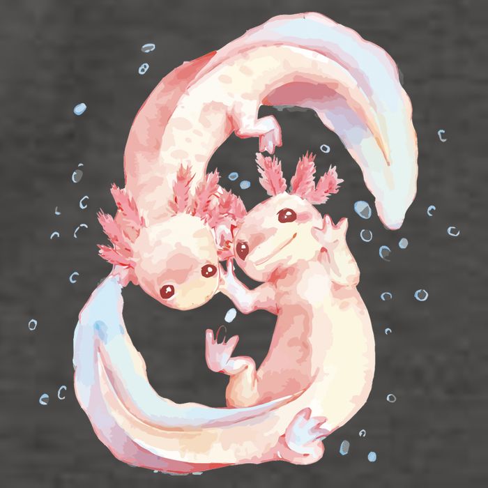 Axolotl Ying Yang Vector Backpack