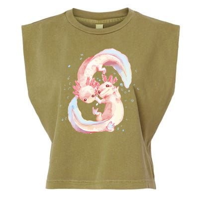 Axolotl Ying Yang Garment-Dyed Women's Muscle Tee