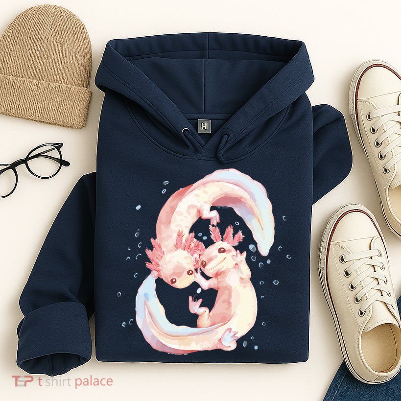 Axolotl Ying Yang Hoodie