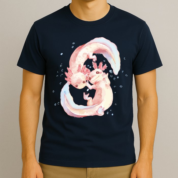 Axolotl Ying Yang T-Shirt