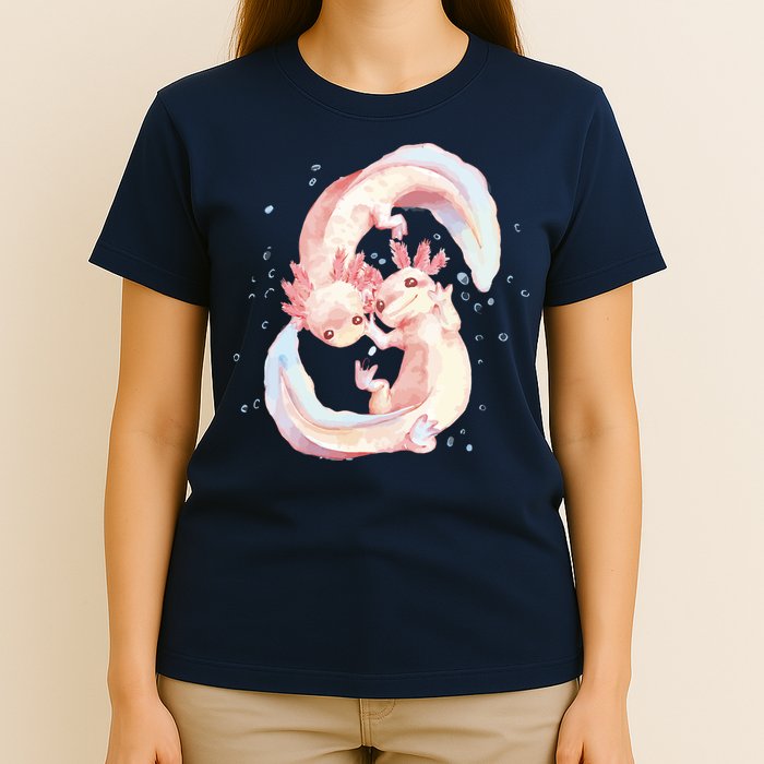 Axolotl Ying Yang T-Shirt