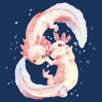 Axolotl Ying Yang T-Shirt