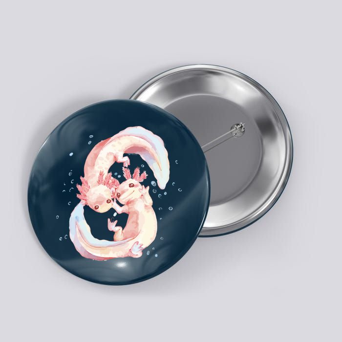 Axolotl Ying Yang Button