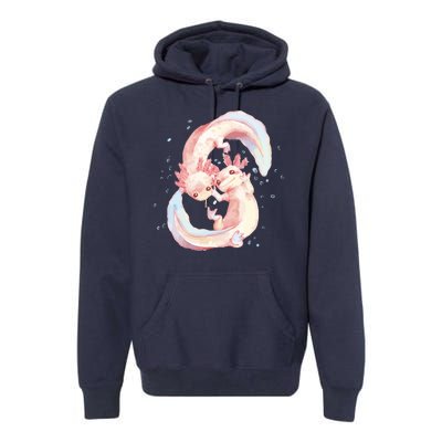 Axolotl Ying Yang Premium Hoodie