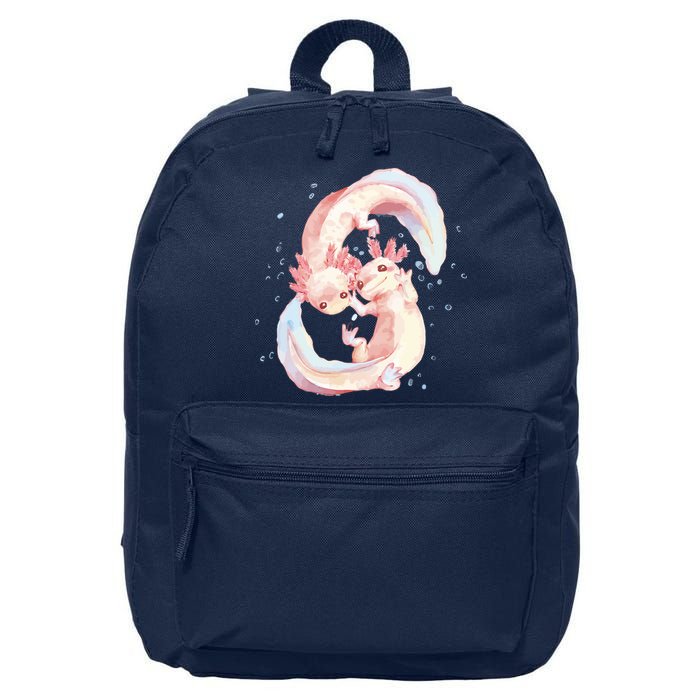Axolotl Ying Yang 16 in Basic Backpack