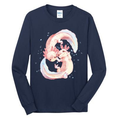 Axolotl Ying Yang Tall Long Sleeve T-Shirt