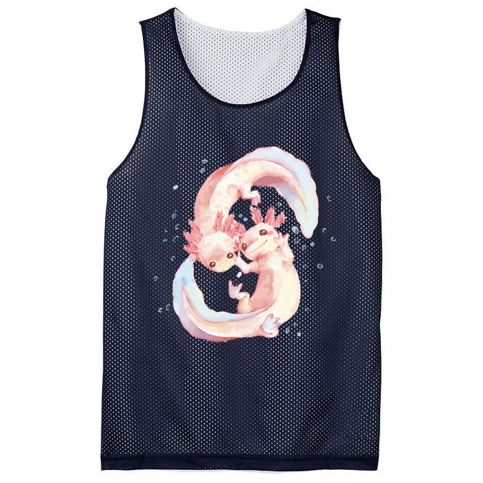 Axolotl Ying Yang Mesh Reversible Basketball Jersey Tank