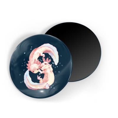 Axolotl Ying Yang Magnet