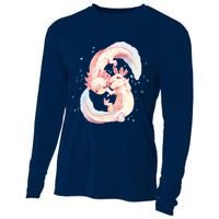 Axolotl Ying Yang Cooling Performance Long Sleeve Crew