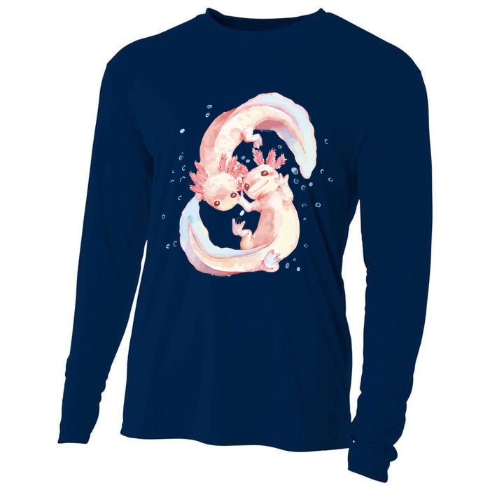 Axolotl Ying Yang Cooling Performance Long Sleeve Crew