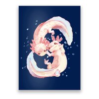 Axolotl Ying Yang Poster