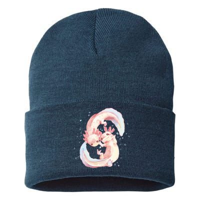 Axolotl Ying Yang Sustainable Knit Beanie