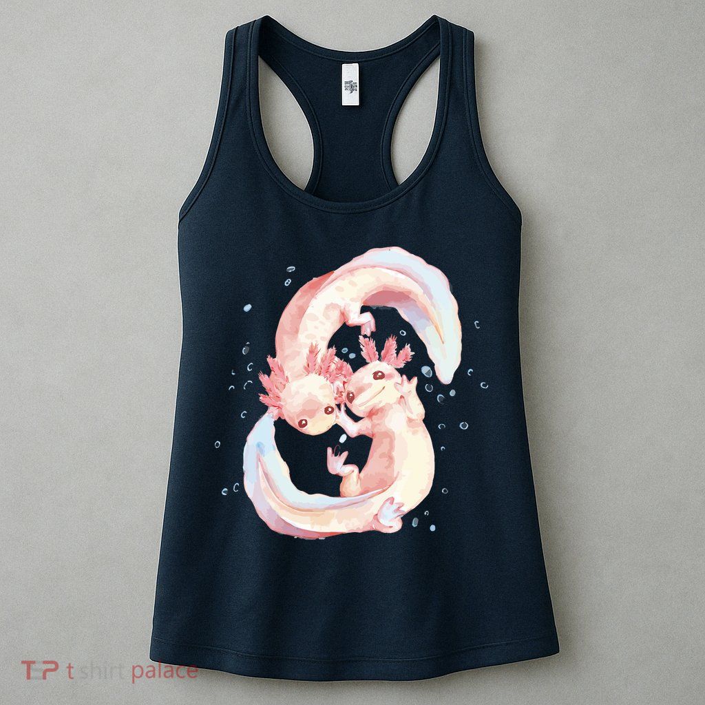 Axolotl Ying Yang Womens Tank Top