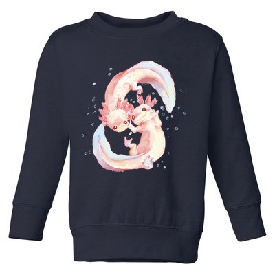 Axolotl Ying Yang Toddler Sweatshirt