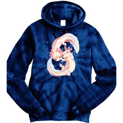 Axolotl Ying Yang Tie Dye Hoodie