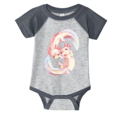 Axolotl Ying Yang Infant Baby Jersey Bodysuit