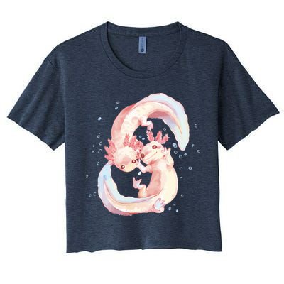 Axolotl Ying Yang Crop Top