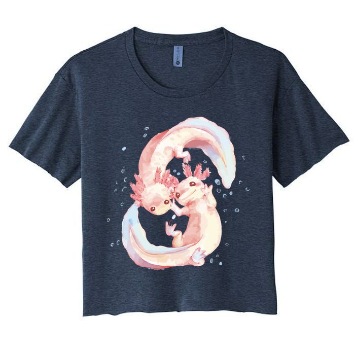 Axolotl Ying Yang Crop Top