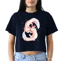 Axolotl Ying Yang Crop Top