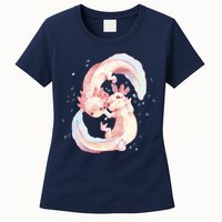 Axolotl Ying Yang Womens T-Shirt