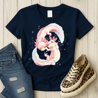 Axolotl Ying Yang Womens T-Shirt