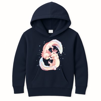 Axolotl Ying Yang Kids Hoodie