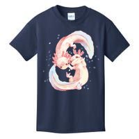 Axolotl Ying Yang Kids T-Shirt