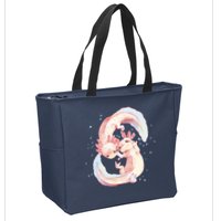 Axolotl Ying Yang Zip Tote Bag