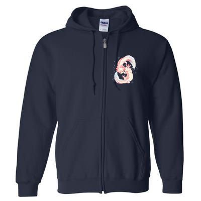 Axolotl Ying Yang Full Zip Hoodie
