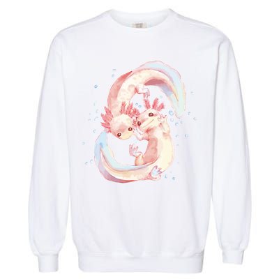 Axolotl Ying Yang Garment-Dyed Sweatshirt