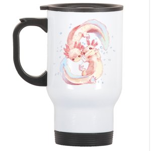 Axolotl Ying Yang Stainless Steel Travel Mug