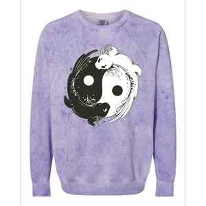 Axolotl Yin Yang Colorblast Crewneck Sweatshirt