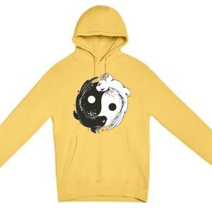 Axolotl Yin Yang Premium Pullover Hoodie