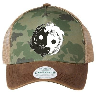 Axolotl Yin Yang Legacy Tie Dye Trucker Hat