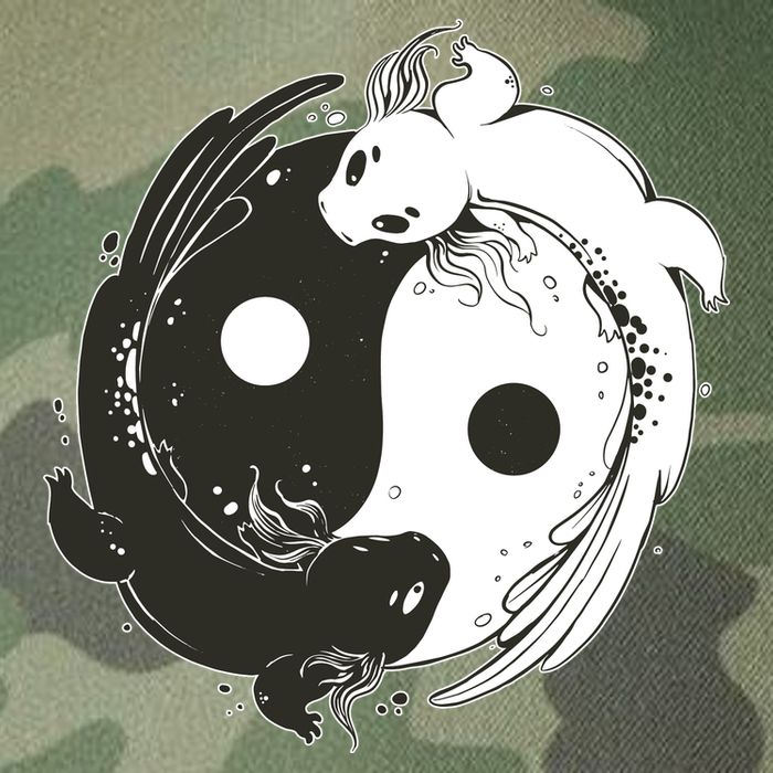 Axolotl Yin Yang Legacy Tie Dye Trucker Hat