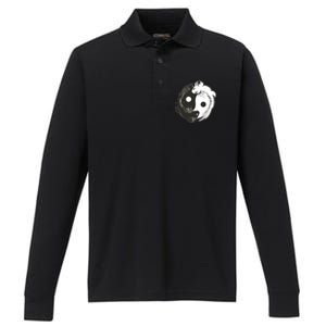 Axolotl Yin Yang Performance Long Sleeve Polo