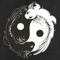 Axolotl Yin Yang Adult Drive Performance Visor