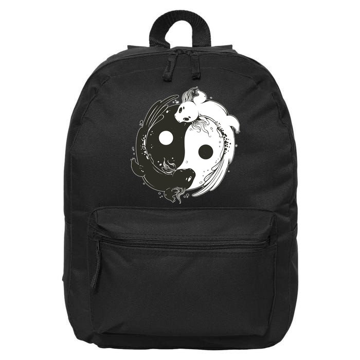 Axolotl Yin Yang 16 in Basic Backpack