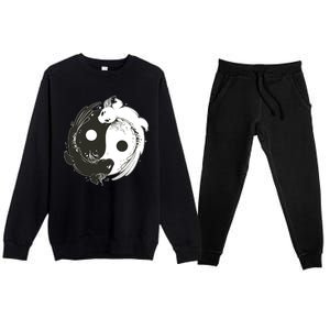 Axolotl Yin Yang Premium Crewneck Sweatsuit Set