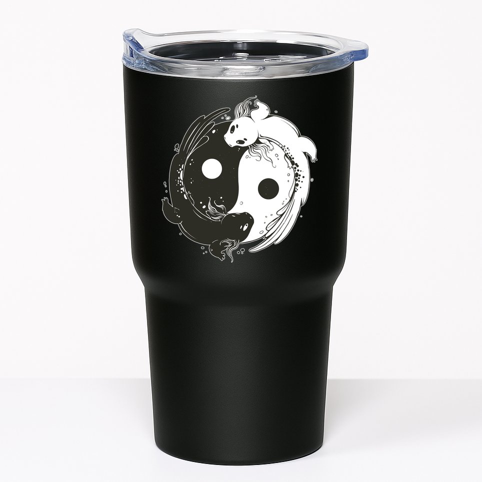 Axolotl Yin Yang Tumbler