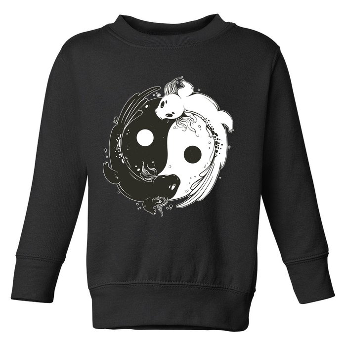 Axolotl Yin Yang Toddler Sweatshirt