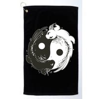 Axolotl Yin Yang Golf Towel