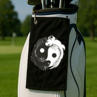 Axolotl Yin Yang Golf Towel